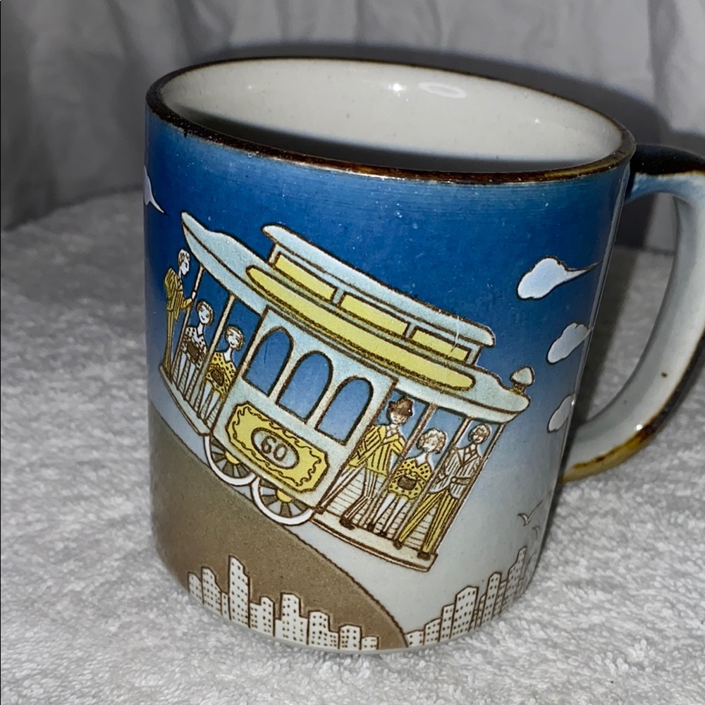 Vintage Otagiri Mug- San Francisco Streetcar- so cool!